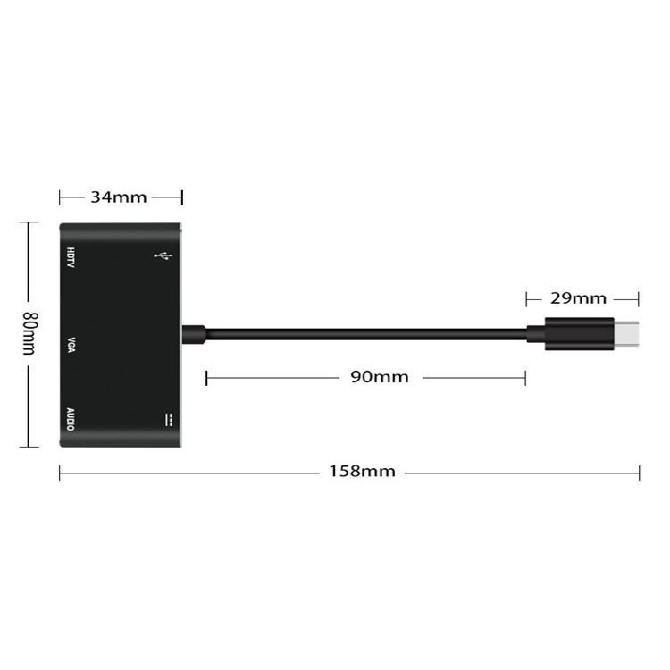 Unità & Adattatore: USB-C / Typ C zu HDMI / VGA / USB 3.0 / – Nuovo e nell'imballaggio originale da Aesch BL venduto da Elektronik_Laden 3