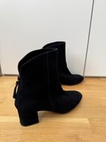 Schwarze Wildleder Stiefeletten, Grösse 40