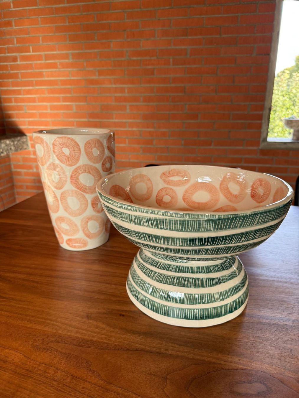 Vasi & Recipienti: Keramikvase mit Muster – Usato da Brütten venduto da Bettina_07 3