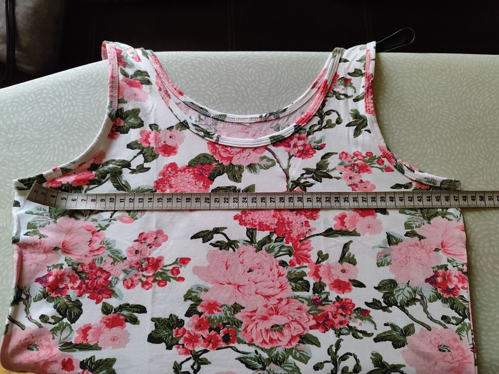 Top: Top, Blumemmuster, Versand in Brief – Usato da Madiswil venduto da marmotte63 4