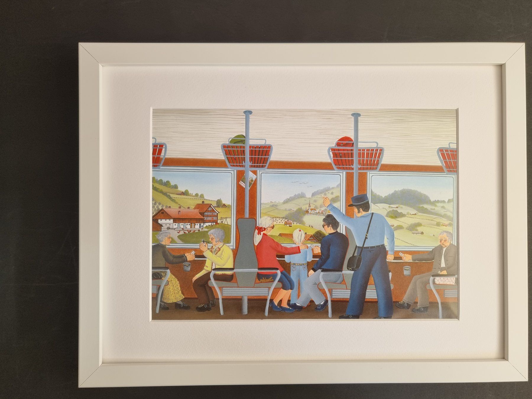 Foto & Immagini: BARBARA BILD HINTER PASSEPARTOUT MONTIERT MIT RAHMEN – Usato da Gersau venduto da grafik-kunst