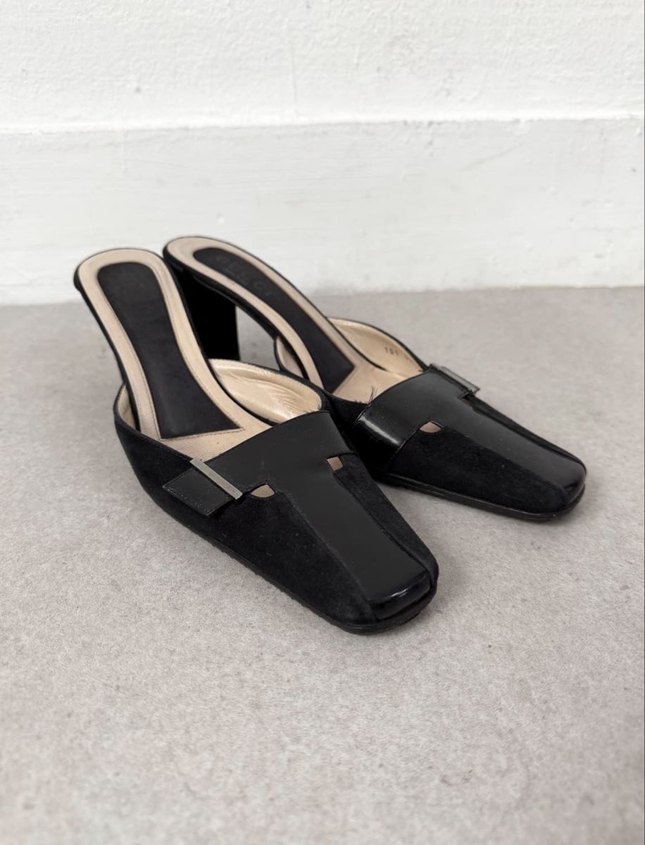Gucci Damenschuhe: Gucci 2000s Suede Leather Mules – Gebraucht aus Zürich von redcoatcuntmovie 3