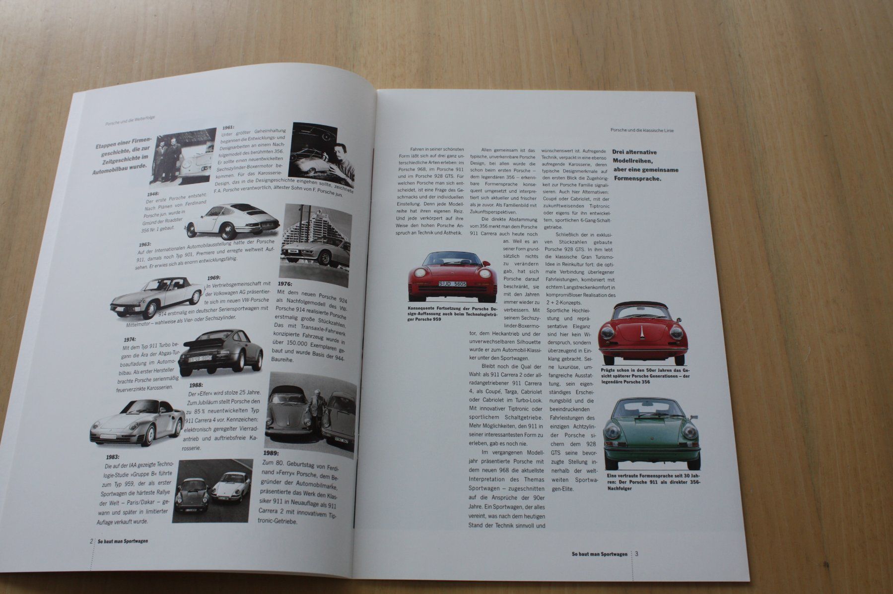 Porsche Dokumente: Porsche Modell Programm Prospekt 1993  911, 968 & 928 – Gebraucht aus Wikon von erwin400 1