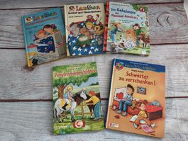 5x Kinderbücher  Leselöwen Geschichten verschiedene 1.Klasse