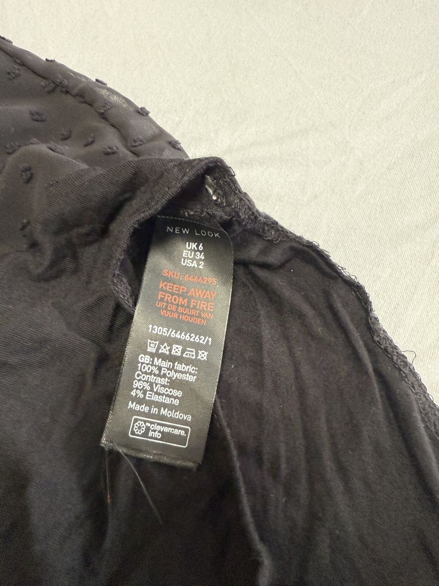 New Look Blusen: New Look Bluse Schwarz mit punkte Grösse 34  – Neu (gemäss Beschreibung) aus Winterthur von fij_f65r 4