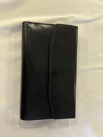 Navyboot Portemonnaie Schwarz Leder