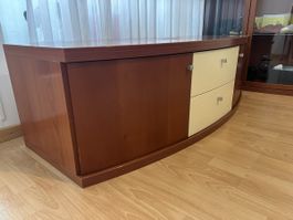 Meuble TV/Hifi vintage en bois, idéal pour votre salon!