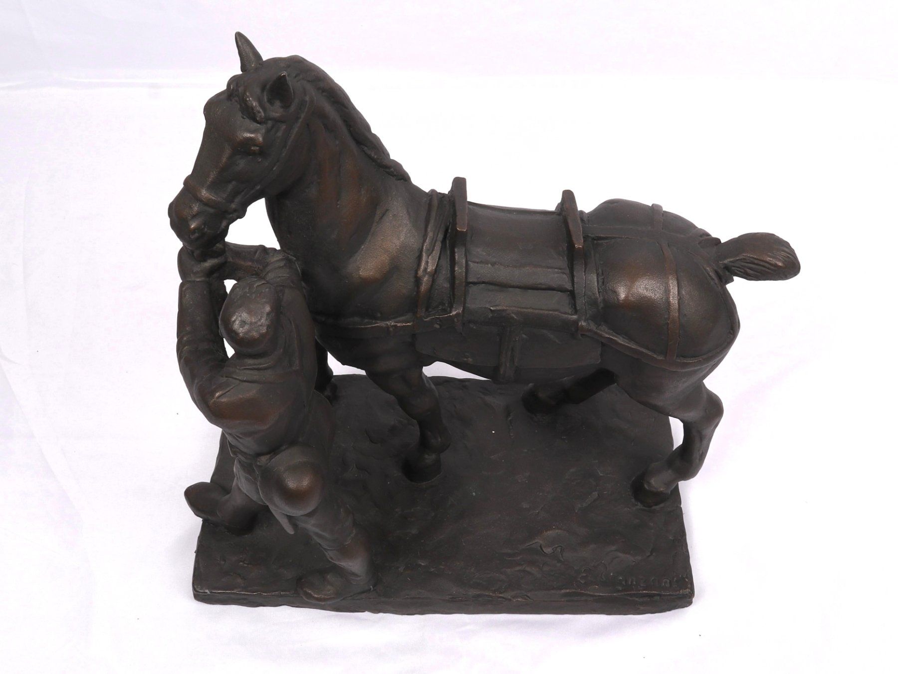Sculture & Statue: EMILIO STANZANI Pferdefigur – Usato da Steinen venduto da Restwert_Steinen 2