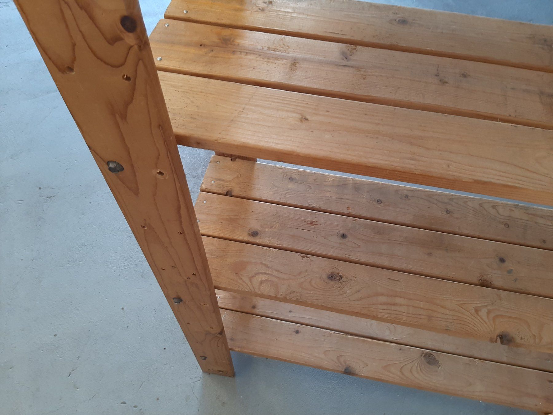 Regale: HOLZ-REGAL, unbehandelt, einfache Montage – Gebraucht aus Kreuzlingen von mazi07 4