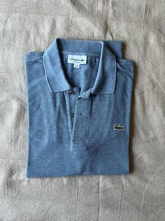 Polo Lacoste bleu classic fit