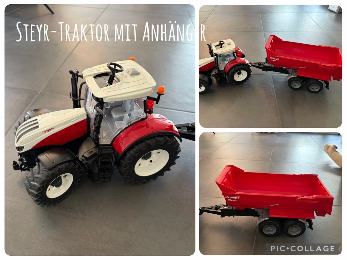 Jouets: Steyr Traktor mit Anhänger – D'occasion à Aesch LU par kykariz