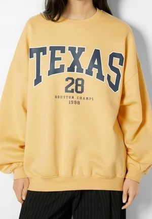 Bershka Pullover & Sweatshirts: Pull oversize Bershka Texas jaune pâle, taille S, neuf ! – Neu und originalverpackt aus Vuadens von Nina11 6
