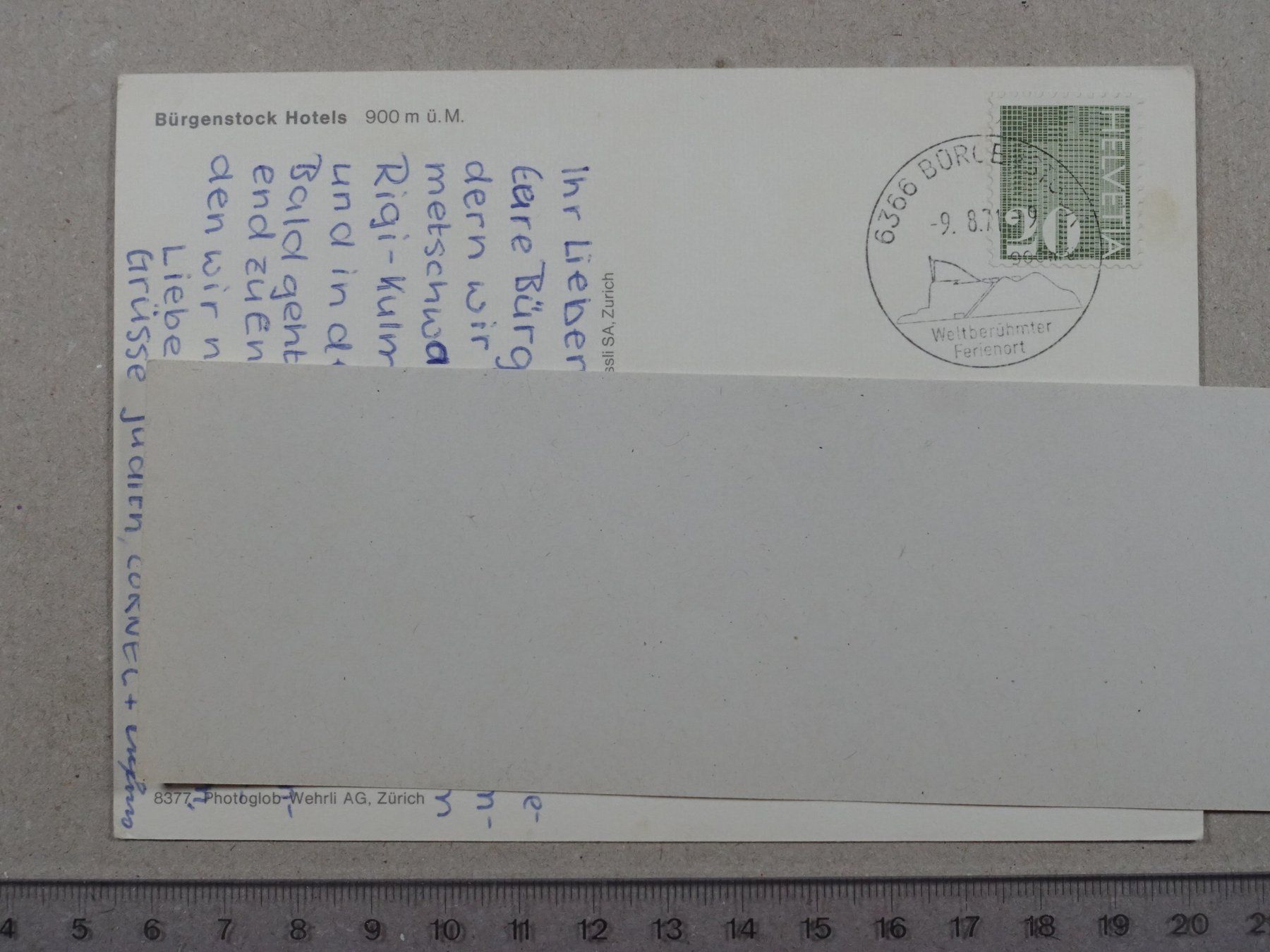 Ansichtskarten: Bürgenstock Hotels, 1971 – Gebraucht aus Lenzburg von fh1 1
