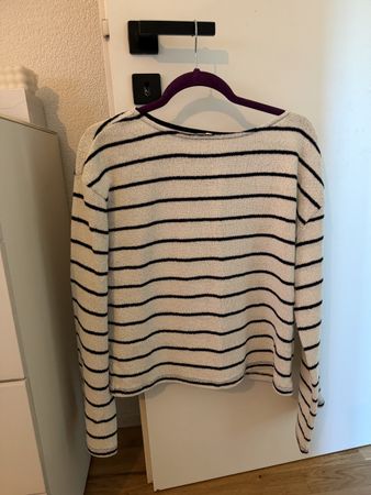 H&M Pullover gestreift weiss schwarz Grösse M Zustand gut