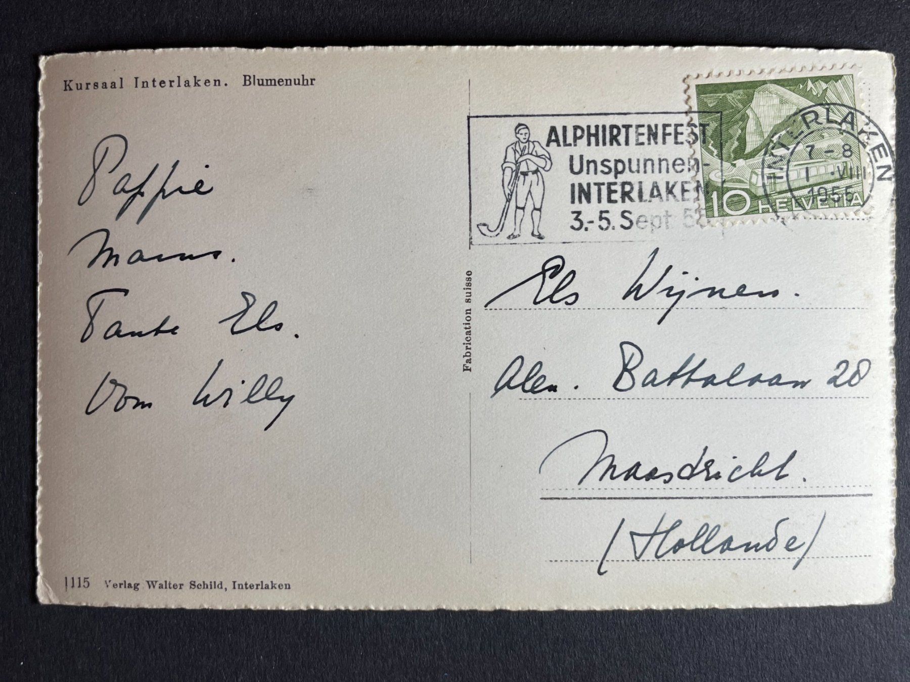Cartes postales: Kursaal Interlaken – D'occasion à Steg VS par danwer74 1