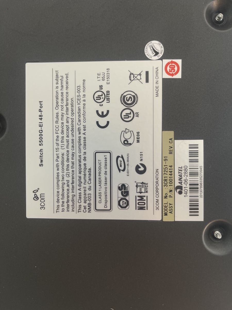 Modem & Router: 3Com Switch 5500G-EI 48-Port - Networking Powerhouse! – Usato da Port venduto da Kortes1 2