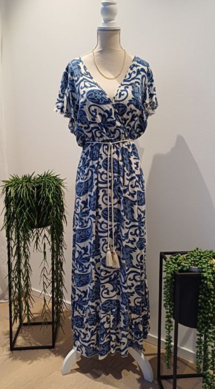 Vestiti: Sommerliches Maxikleid mit Blumenmuster, Grösse M – Usato da Arlesheim venduto da savina01