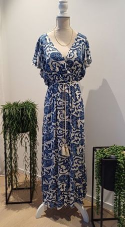 Sommerliches Maxikleid mit Blumenmuster, Grösse M