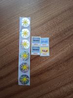 Coop+ Migros Sammelaufkleber Sonnenmotiv und Splash Trophy