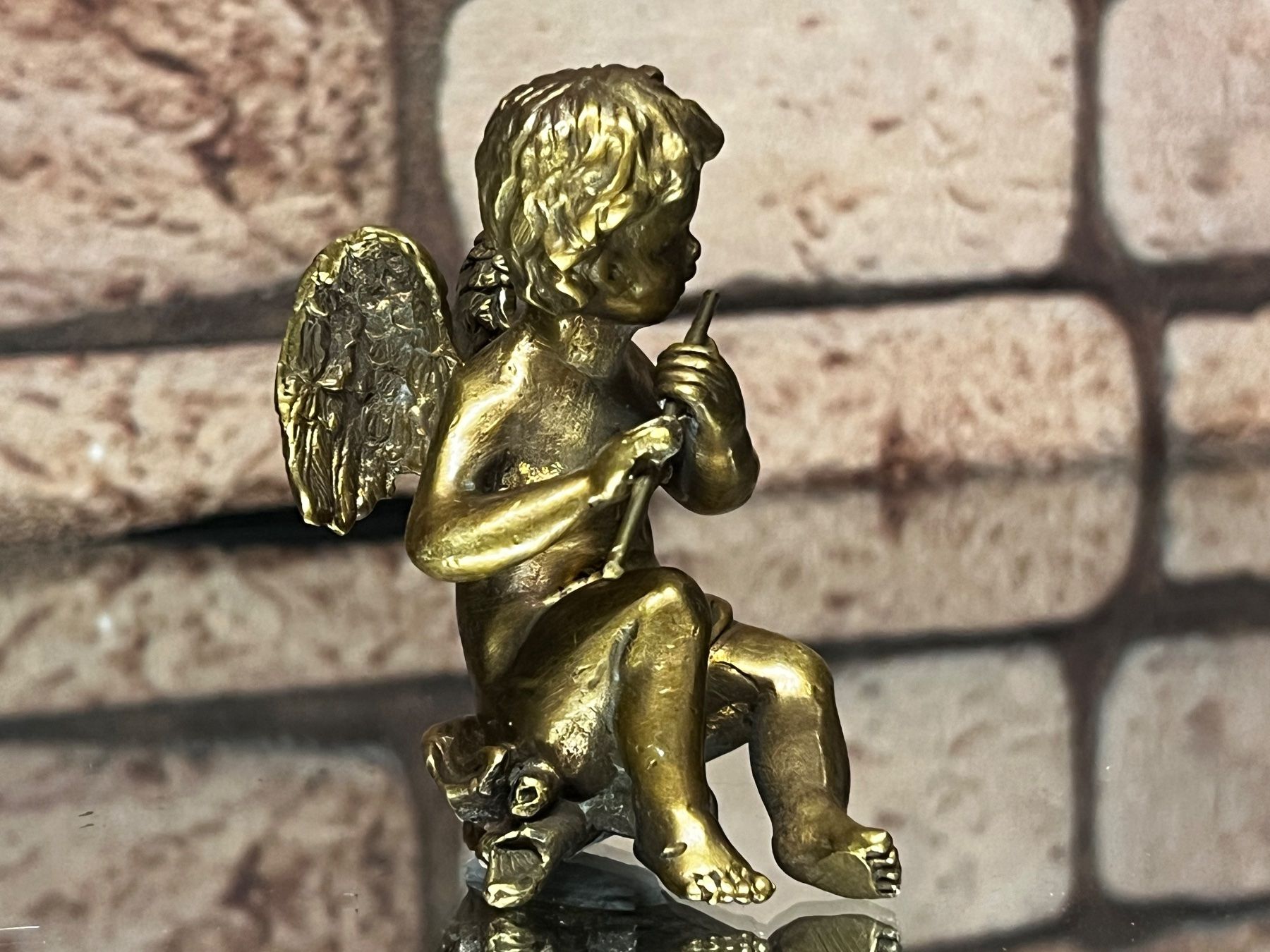 Sculture & Statue: Schöne Messing/Bronze Engel Figur – Usato da Oberengstringen venduto da Cici7
