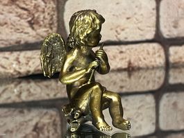 Schöne Messing/Bronze Engel Figur