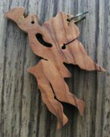 Holz - Engel Anhänger Glücksbringer Dekoration