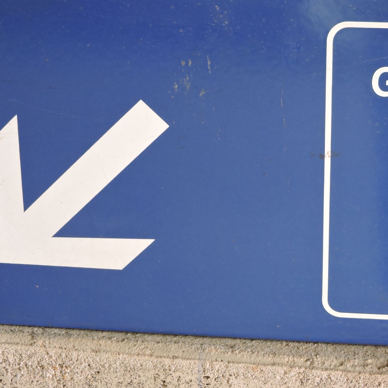 SBB/CFF/FFS Insegne: Email Schild Pfeil links – Usato da Meikirch venduto da rva_q8c7 3