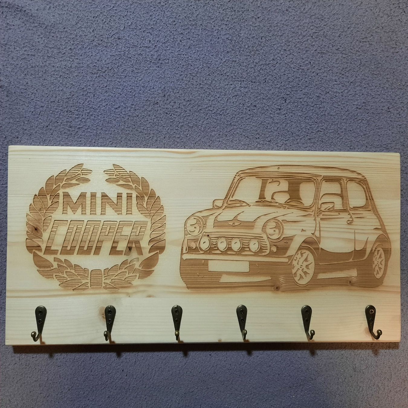 Porte manteau: Garderobe Mini Cooper Oldtimer Schlüsselbrett – Neuf (Voir description) à Widnau par Senna7