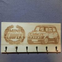 Garderobe Mini Cooper Oldtimer Schlüsselbrett