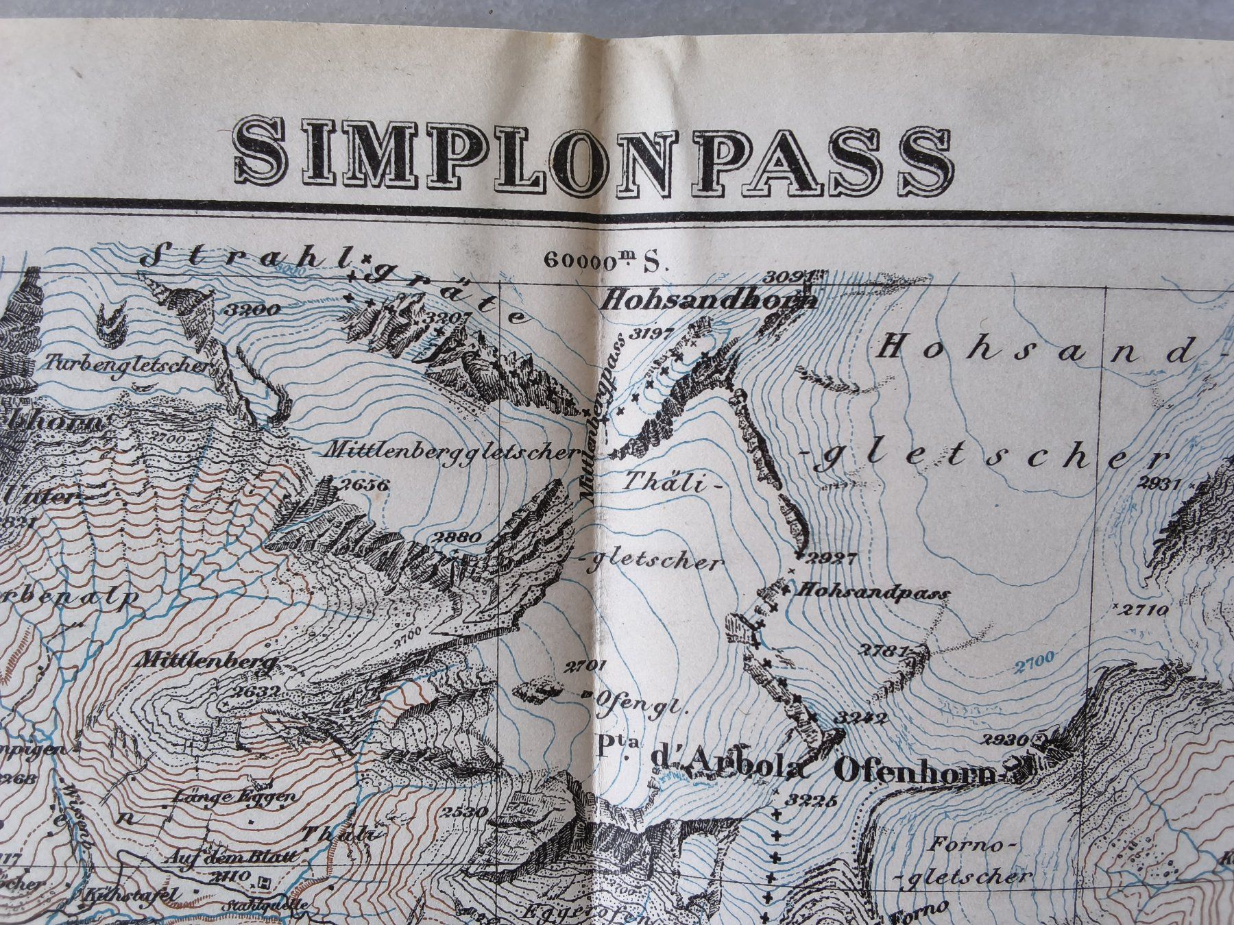 Cartine & Atlanti: Antike karte Simplonpass 1908 – Usato da Hallau venduto da histoiremerveilleuse 9