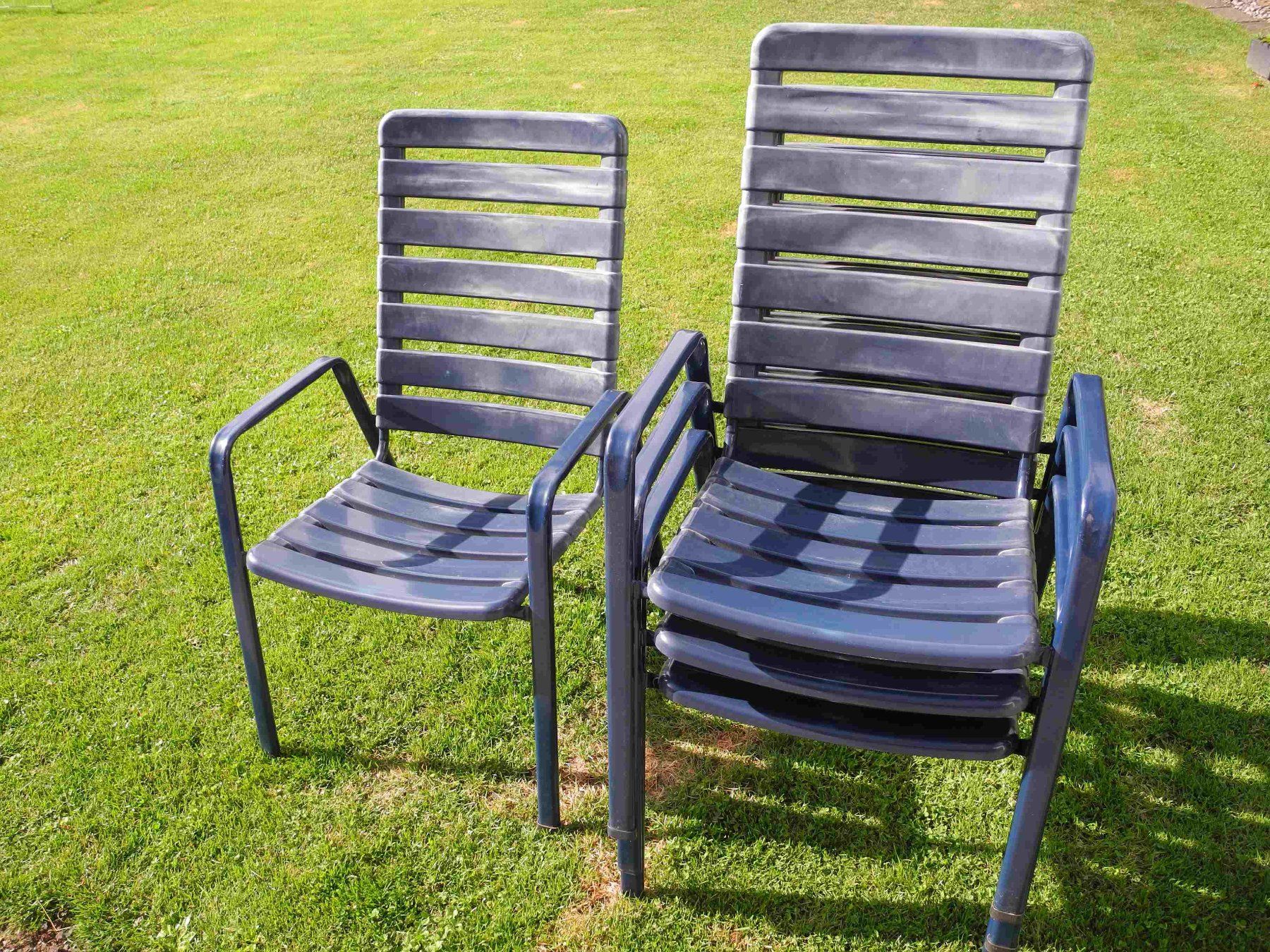Sedie: Gartenstühle blau mit Polster – Usato da Güttingen venduto da romli 2