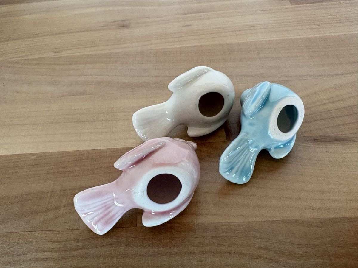 Tutte le decorazioni: 3 Keramik Vogel Figuren – Usato da Rümlang venduto da euqinom16 2