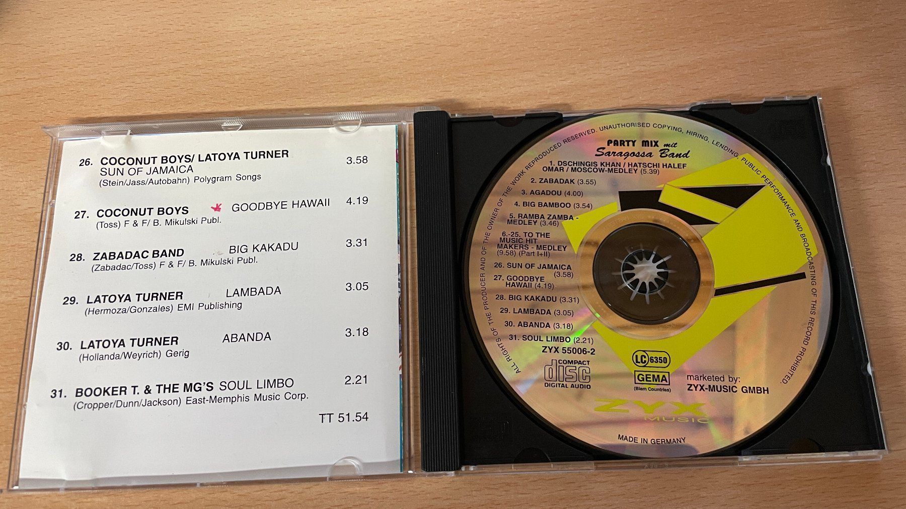 CD: Party Mix mit Saragossa Band - ok – Usato da Glattfelden venduto da cybermaxx 2