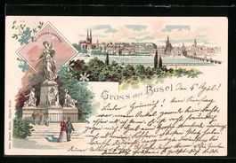 Litho Basel, St. Jacobs-Denkmal, Panoram