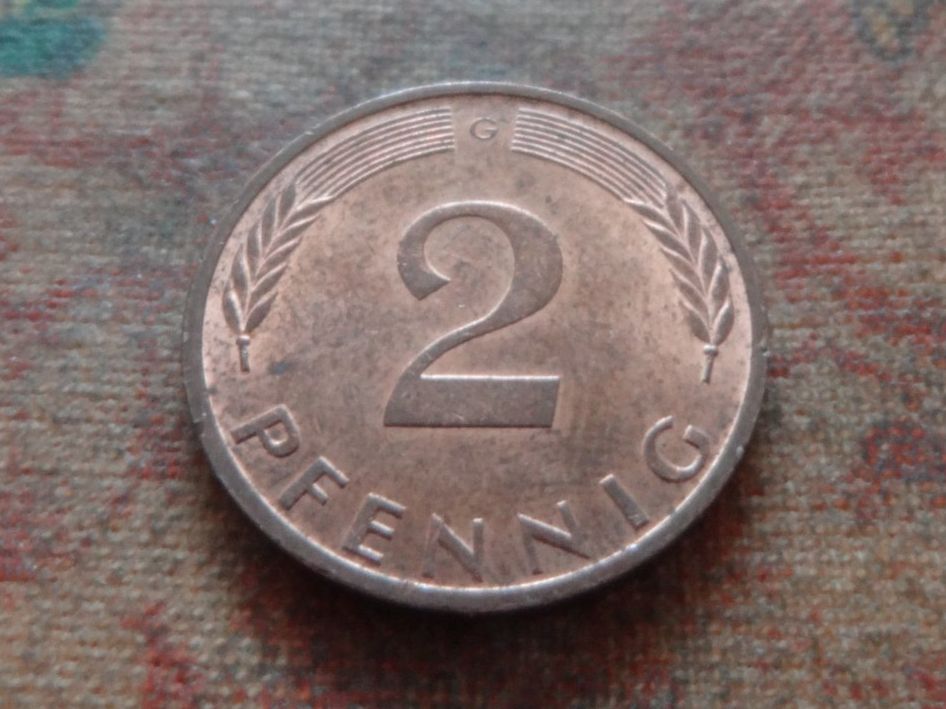 Tutti le monete: DEUTSCHLAND 2 Pfennig 1973 – Usato da Romanel-sur-Lausanne venduto da Swift13 1