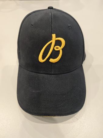 Kappe Breitling Logo navy mit Lederband NEU Golf Cap