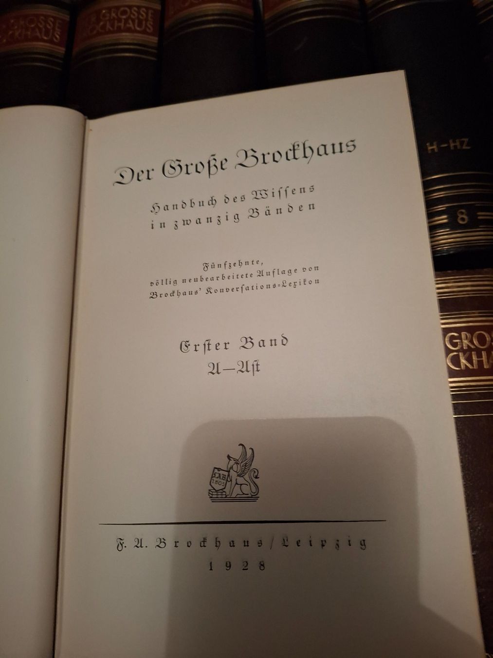 Libri: Brockhaus 20+1 Bände von 1928 – Usato da Busswil BE venduto da sch_rv7p 2