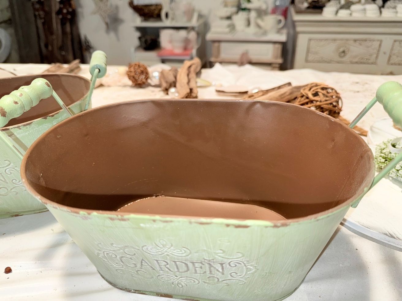 Vasi per fiori: Schöne Shabby Chic Pflanzentöpfe – Nuovo e nell'imballaggio originale da Fällanden venduto da Eifachschoen 3
