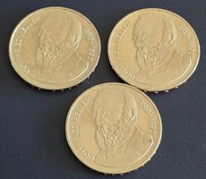 3 Münzen 5 Franken Gottfried Keller 1990 guter Zustand