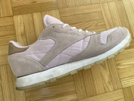 Reebok Classic Sneaker Gr. 38.5 rosa/beige Wildleder/Stoff