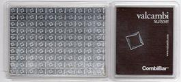 (2357) Valcambi, Silberbarren, 100 x 1 gr. CombiBar, stgl