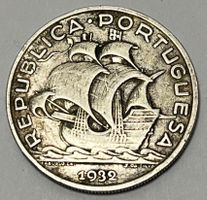 10 Escudos - Zweite Republik - Portugal - 1932 (Silber .835)