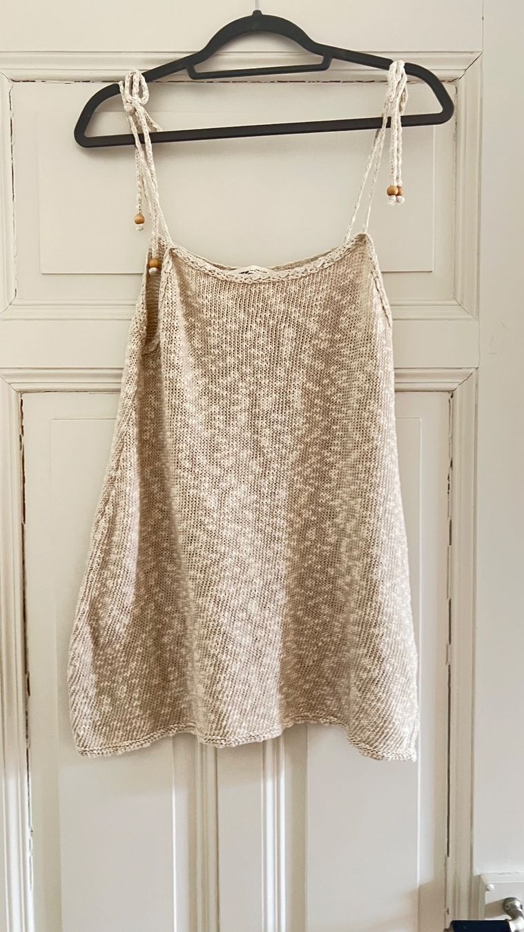Pull&Bear Kleider: Pull&Bear Sommer Top, Beige gestrickt, Grösse M, Neuwertig – Gebraucht aus Zürich von Lotti243