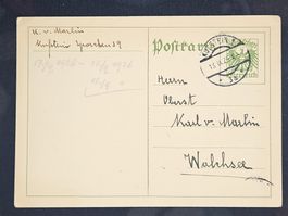 CL25 Carte Postale + Timbre Allemagne 1926
