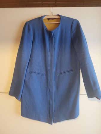 Benetton Damen Übergangsjacke Blau einzigartig, ca. Grösse S