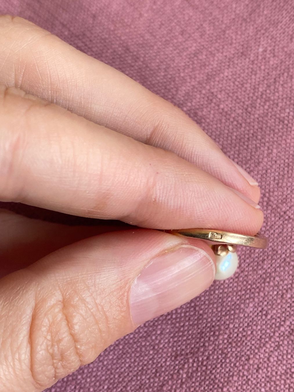 Bagues: Goldring mit Perle – D'occasion à Bern par Blu_Bern 2