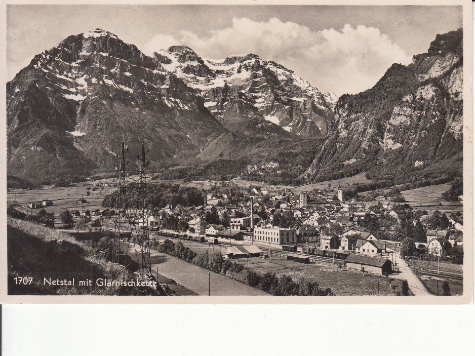 Cartoline postali: Netstal 1947 – Usato da Bürglen TG venduto da StampGraf