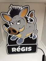 Lampe enfant personnalisée prénom Régis - déco chambre!