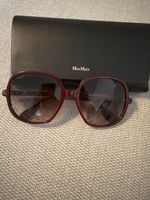 Sonnenbrille Max Mara Bordeaux mit Etui Damen neu