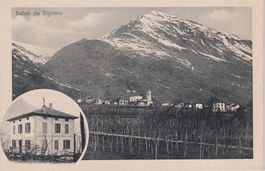 AK Sigirino - panorama di inizio 1900, rara.